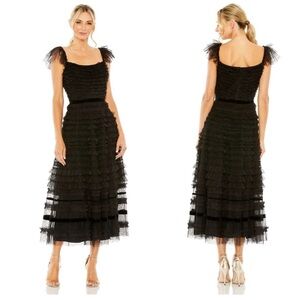 MacDuggal midi formal dress